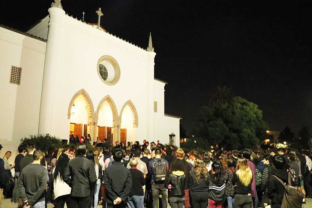 Tuesday night vigil